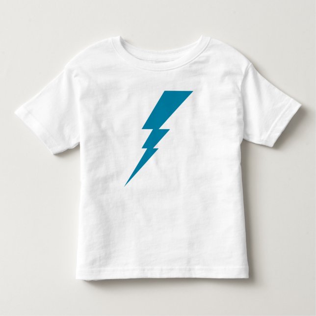 Camiseta De Bebé Tornillo relámpago azul (Anverso)