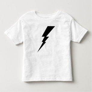 Camiseta De Bebé Tornillo relámpago negro