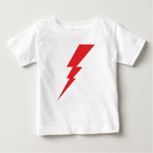 Camiseta De Bebé Tornillo relámpago rojo