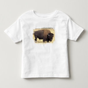 Camiseta De Bebé Toro de bisonte en Yellowstone National