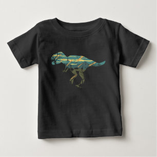 Camiseta De Bebé Toro Tiranosaurio Rex Dinosaurio Lluvia de Meteoro