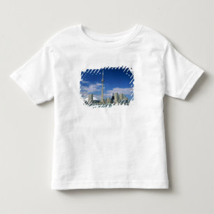 Camiseta De Bebé Torre CN y Skydome en Toronto, Ontario,