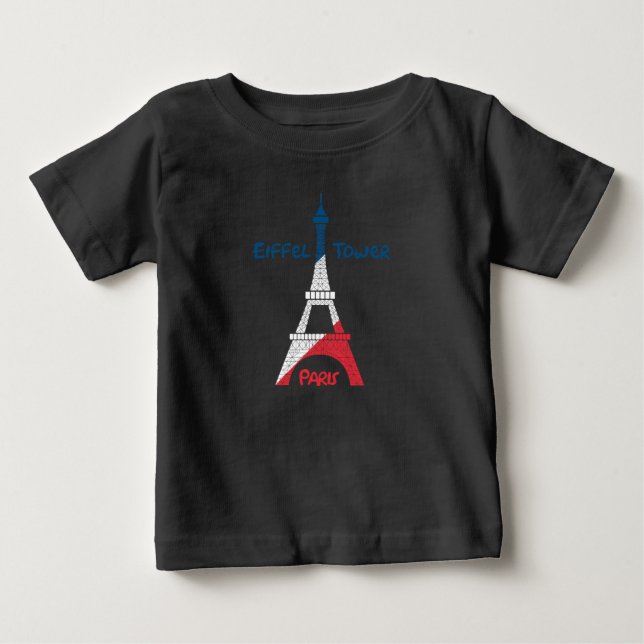 Camiseta De Bebé Torre Eiffel (Anverso)