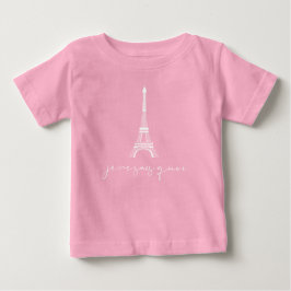 Camiseta De Bebé Torre Eiffel Je Ne Sais Quoi Cute Rosa