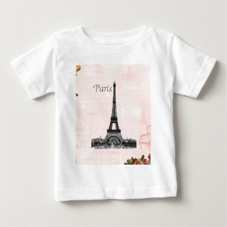 Camiseta De Bebé Torre Eiffel Vintage