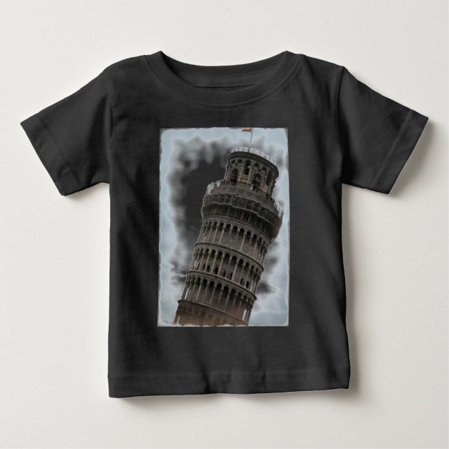 Camiseta De Bebé Torre inclinada de Pisa (Anverso)