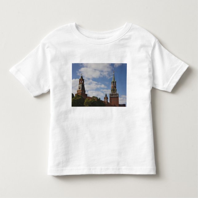 Camiseta De Bebé Torre Spasskaya en la Plaza Roja, Moscú, Rusia (Anverso)