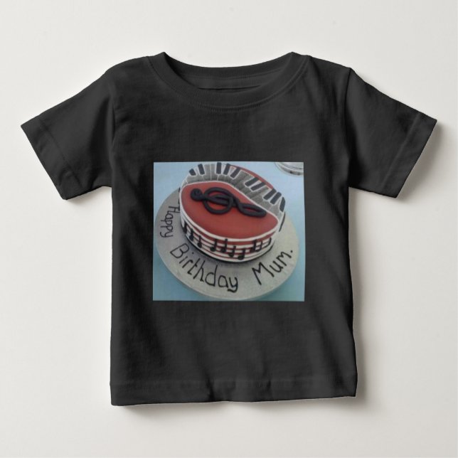 Camiseta De Bebé Torta de cumpleaños mamá (Anverso)
