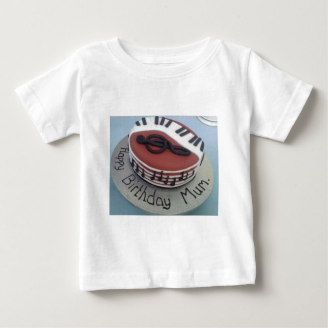 Camiseta De Bebé Torta de cumpleaños mamá (Anverso)