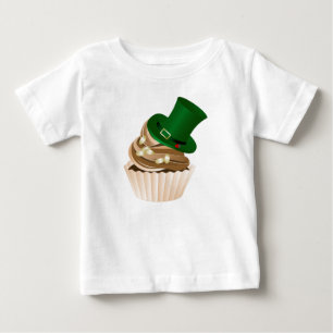 Camiseta De Bebé Torta De Sombrero De San Patricio Blanca