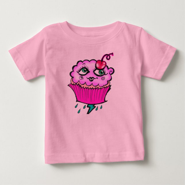 Camiseta De Bebé Torta de torta nublada Bebé Tutu Romper (Anverso)