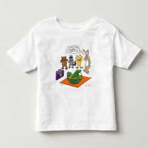 Camiseta De Bebé Tortoise y la liebre revivida