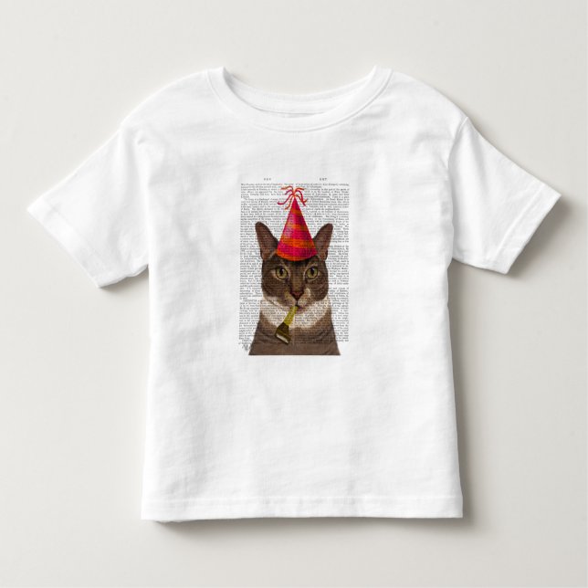 Camiseta De Bebé Tortoiseshell Cat con Gorra Fiesta (Anverso)