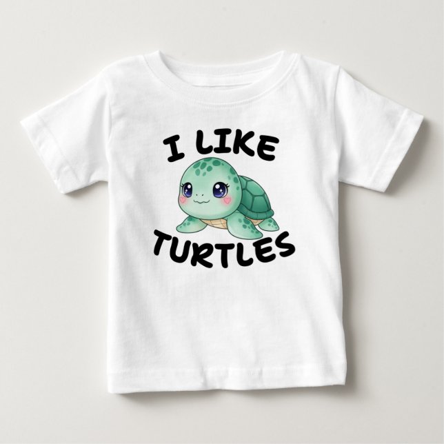 Camiseta De Bebé Tortuga (Anverso)