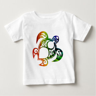 Camiseta de bebé Tortuga Arcoíris
