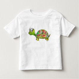 Camiseta De Bebé Tortuga colorida y caprichosa