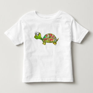 Camiseta De Bebé Tortuga colorida y caprichosa