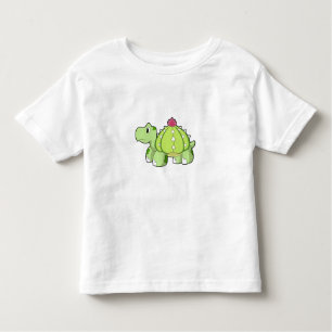 Camiseta De Bebé Tortuga como cactus