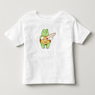 Camiseta De Bebé Tortuga como peluquero con tijeras