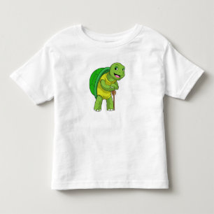 Camiseta De Bebé Tortuga como pensionista con palo