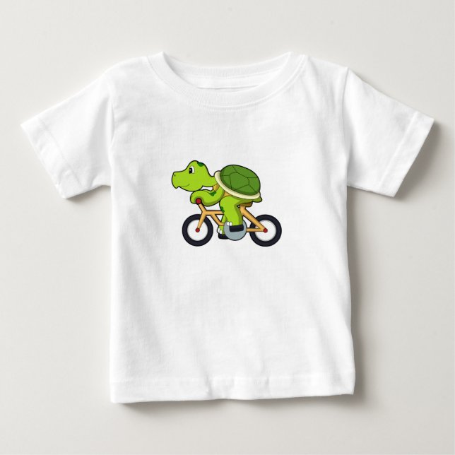 Camiseta De Bebé Tortuga con bicicleta.PNG (Anverso)