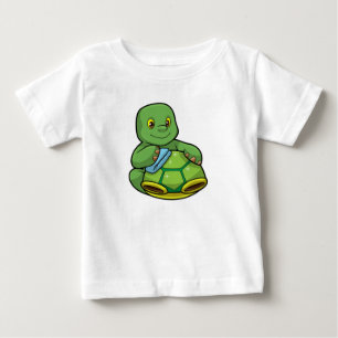 Camiseta De Bebé Tortuga con caparazón y trapo de limpieza