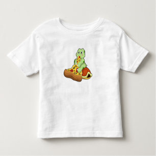 Camiseta De Bebé Tortuga con pizza