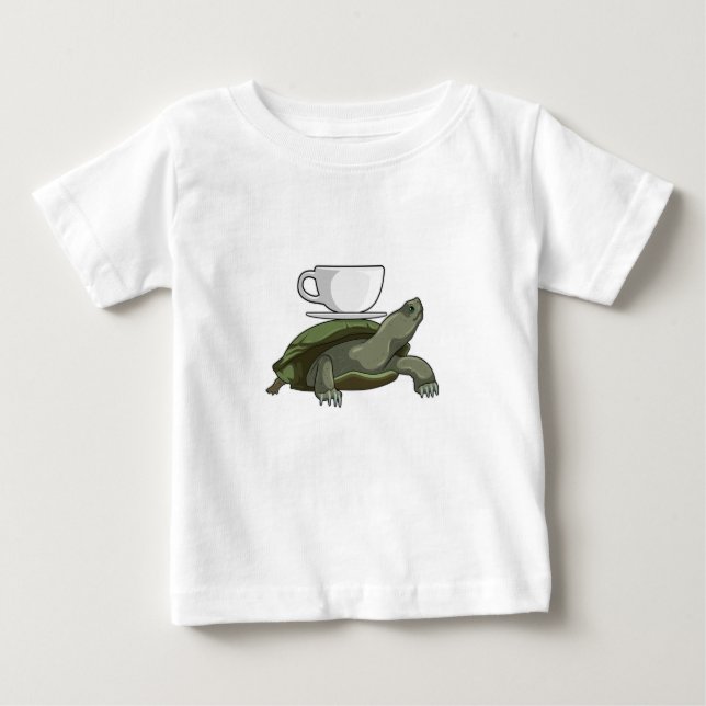 Camiseta De Bebé Tortuga con té (Anverso)