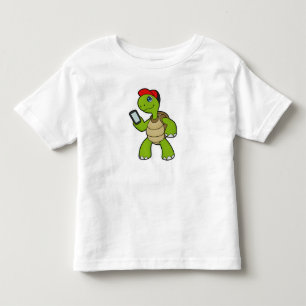 Camiseta De Bebé Tortuga con teléfono y Gorra