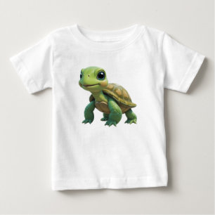 Camiseta De Bebé Tortuga Cuta