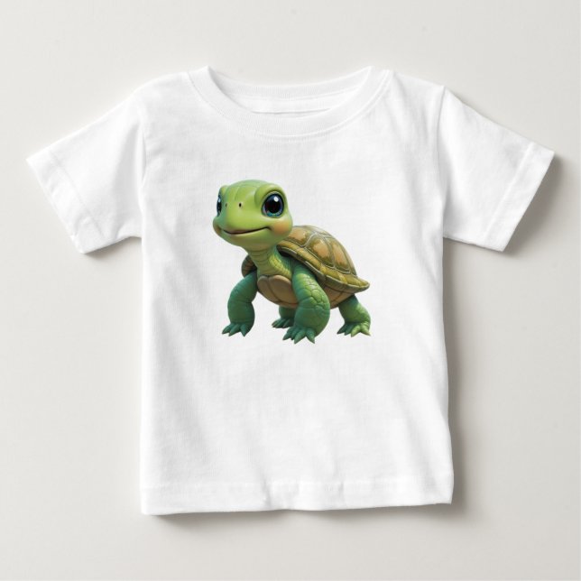 Camiseta De Bebé Tortuga Cuta (Anverso)