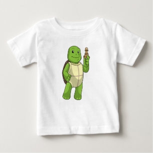 Camiseta De Bebé Tortuga de ajedrez con peón de ajedrez