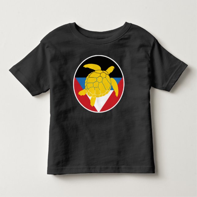 Camiseta De Bebé Tortuga de Antigua y Barbuda Antiguo Barbudan (Anverso)