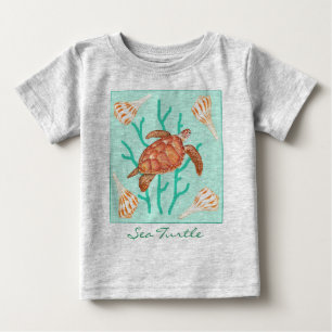 Camiseta De Bebé Tortuga de mar