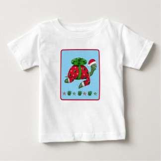 Camiseta De Bebé Tortuga de Navidad 