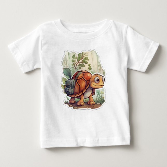 Camiseta De Bebé Tortuga en gira (Anverso)