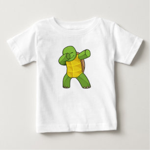 Camiseta De Bebé Tortuga en Hip Hop Dance Dab