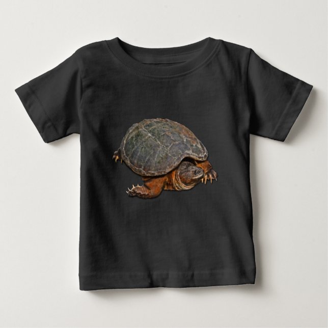 Camiseta De Bebé Tortuga encantadora de Terrapin (Anverso)