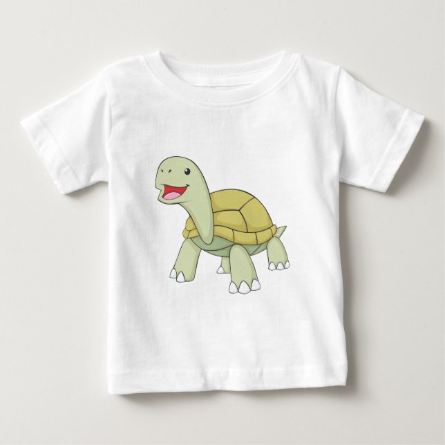 Camiseta De Bebé Tortuga feliz de las Islas Galápagos (Anverso)
