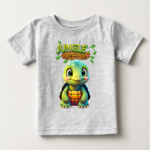 Camiseta De Bebé Tortuga Fun Box Tortuga Caprichoso Zoo Animal 🐢