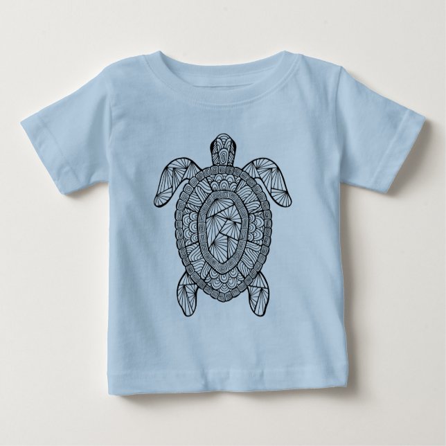 Camiseta De Bebé Tortuga inspirada (Anverso)
