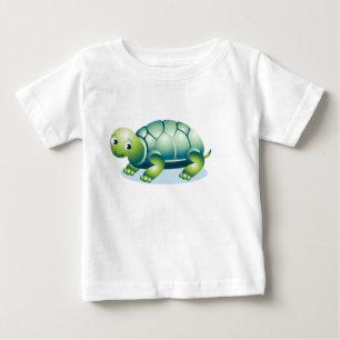 Camiseta De Bebé Tortuga linda del KRW pequeña