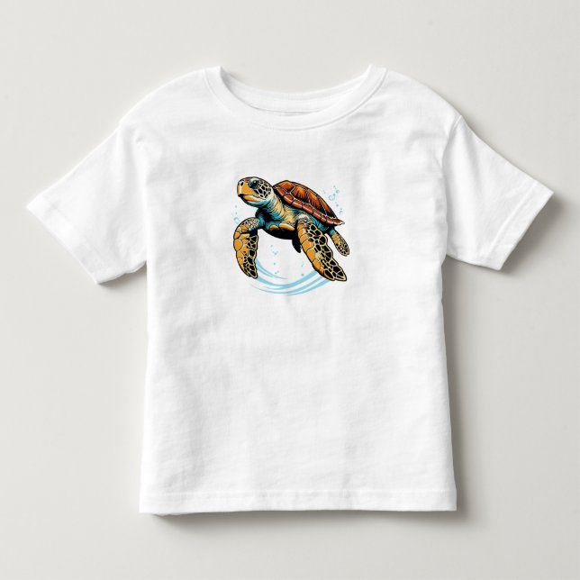 Camiseta De Bebé Tortuga marina (Anverso)