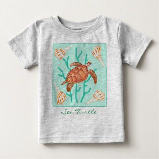 Camiseta De Bebé Tortuga marina