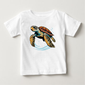 Camiseta De Bebé Tortuga marina