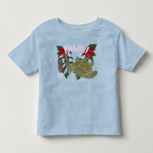 Camiseta De Bebé Tortuga marina tropical linda de Hawái