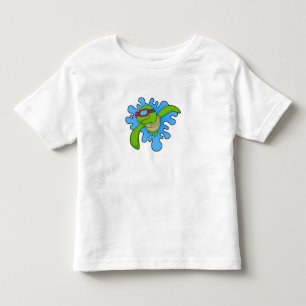 Camiseta De Bebé Tortuga Natación Gafas de natación