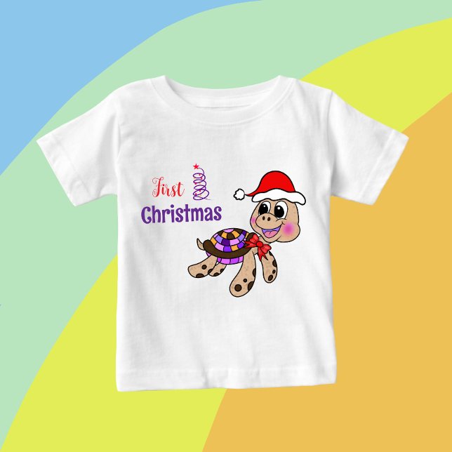Camiseta De Bebé Tortuga navidad (Subido por el creador)
