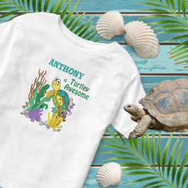Camiseta De Bebé Tortuga personalizada "alucinante"