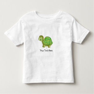 Camiseta De Bebé Tortuga pintada a mano para los niños -